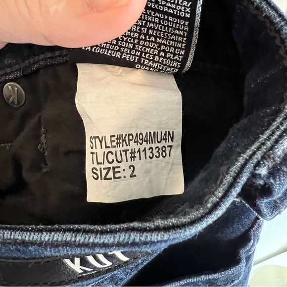 Women’s Kut from the Kloth dark wash distressed skinny jeans size 2 - Picture 7 of 7